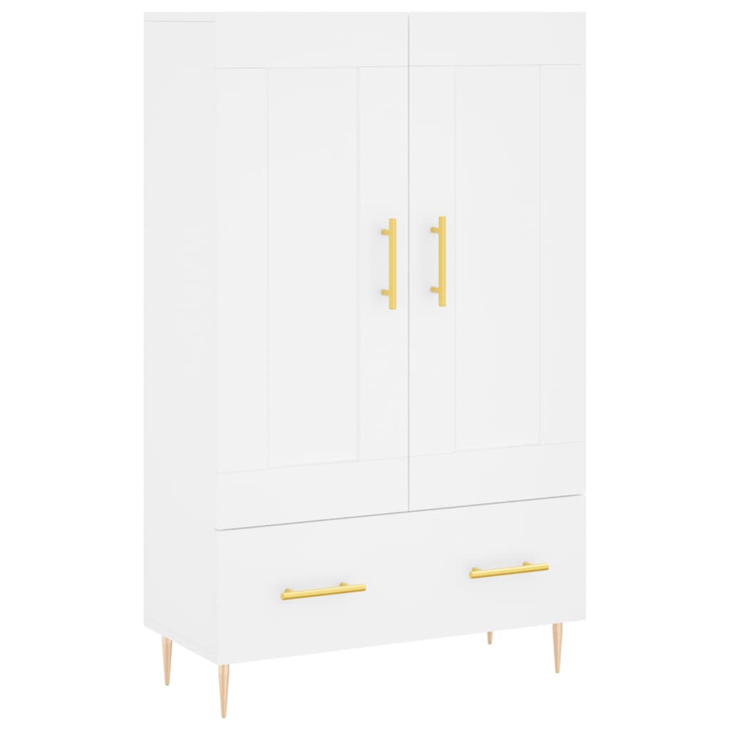 Armoire haute 69,5x31x115 cm en dérivé du bois, couleur chêne