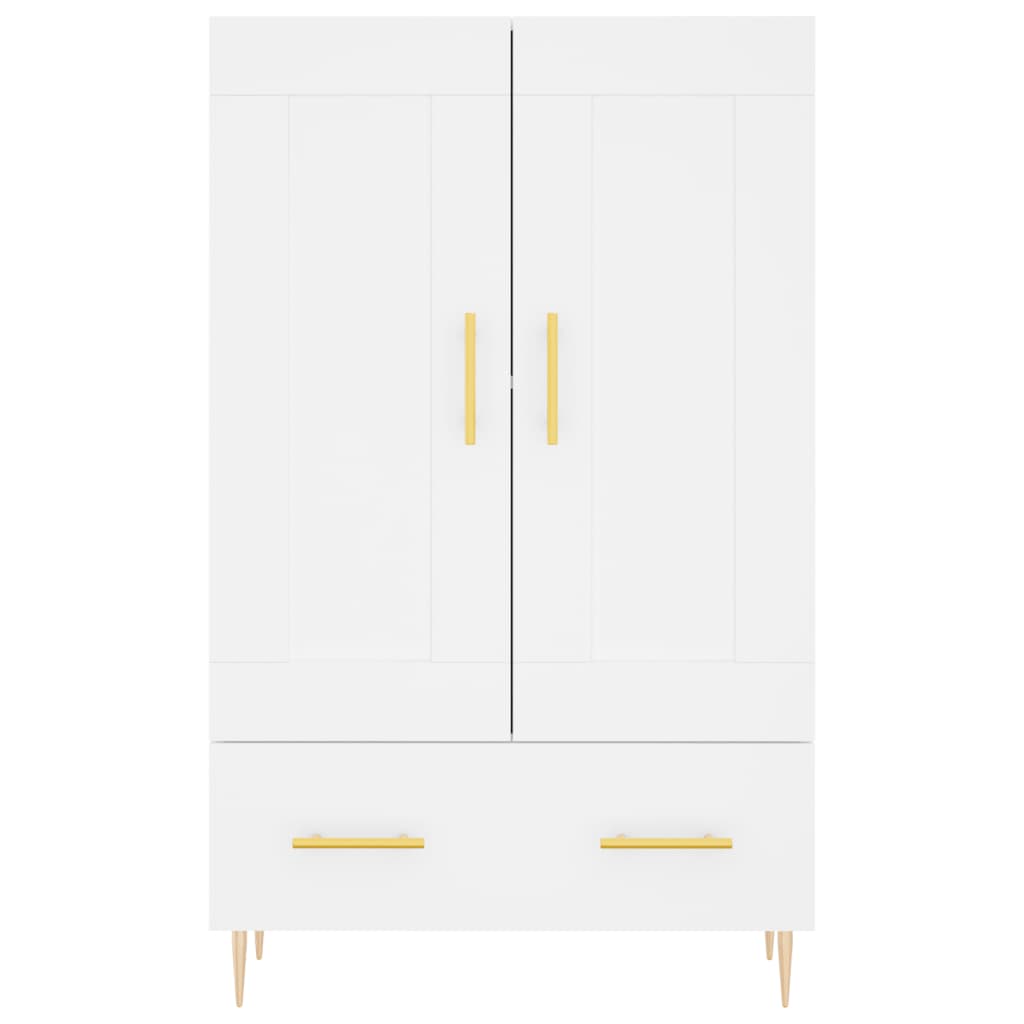 Armoire haute 69,5x31x115 cm en dérivé du bois, couleur chêne