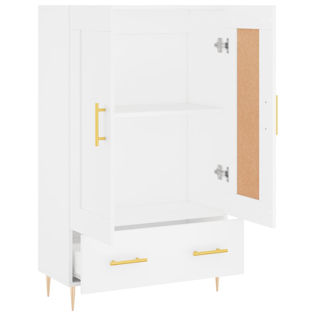 Armoire haute 69,5x31x115 cm en dérivé du bois, couleur chêne