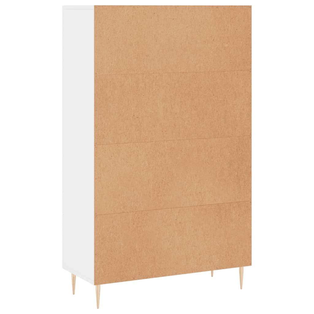 Armoire haute 69,5x31x115 cm en dérivé du bois, couleur chêne