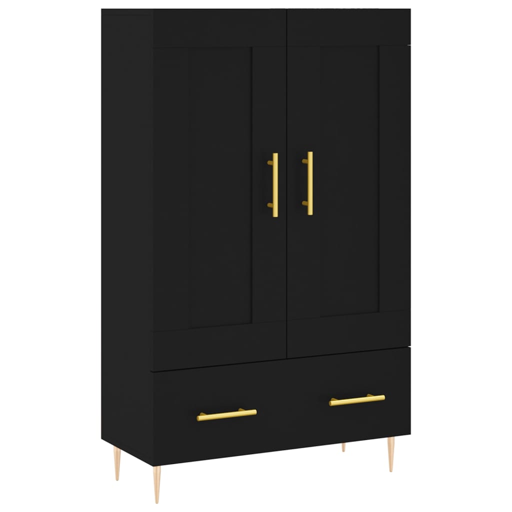 Armoire haute 69,5x31x115 cm en dérivé du bois, couleur chêne