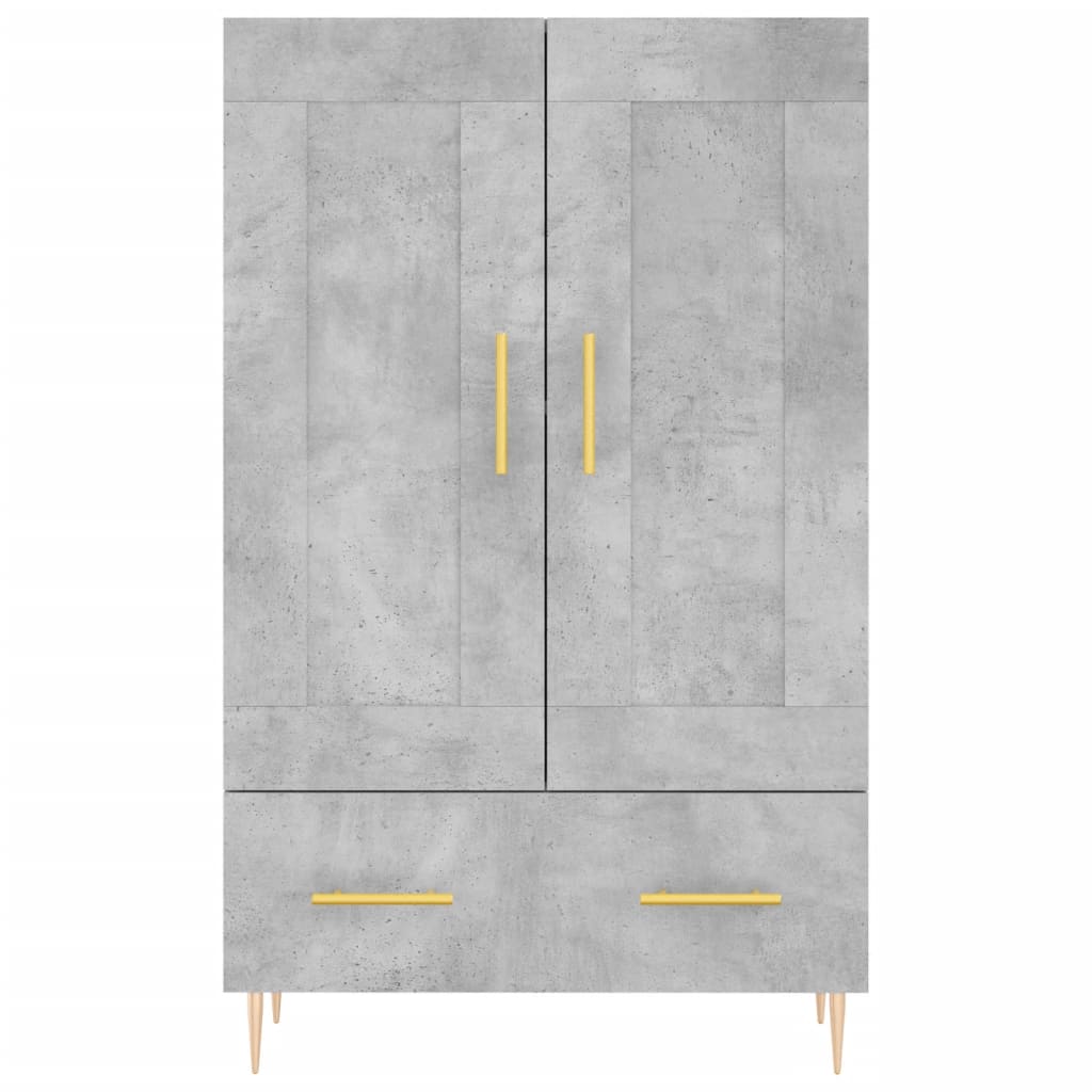 Armoire haute 69,5x31x115 cm en dérivé du bois, couleur chêne