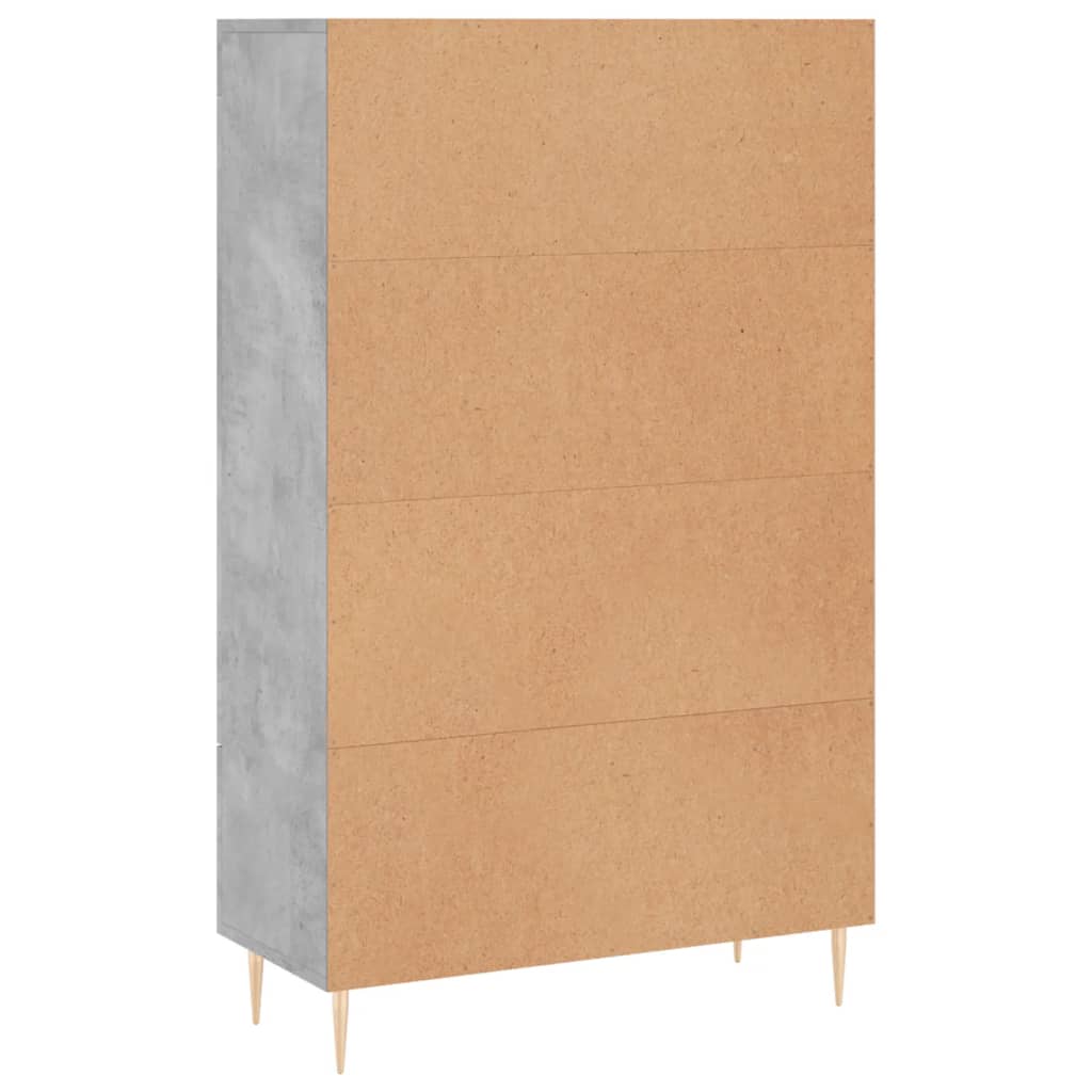 Armoire haute 69,5x31x115 cm en dérivé du bois, couleur chêne