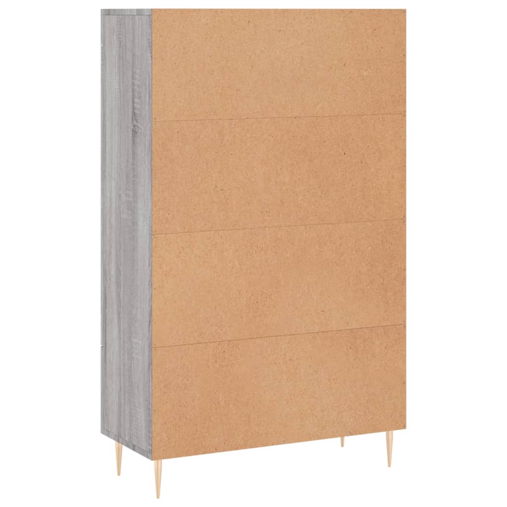 Armoire haute 69,5x31x115 cm en dérivé du bois, couleur chêne