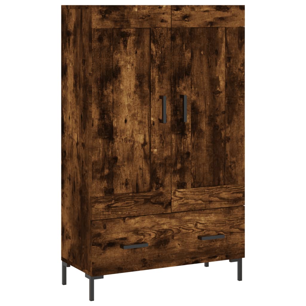 Meuble haut 69,5x31x115 cm en bois travaillé