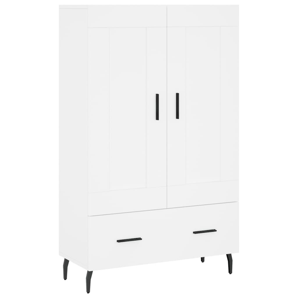 Armoire haute 69,5x31x115 cm en dérivé du bois, couleur chêne