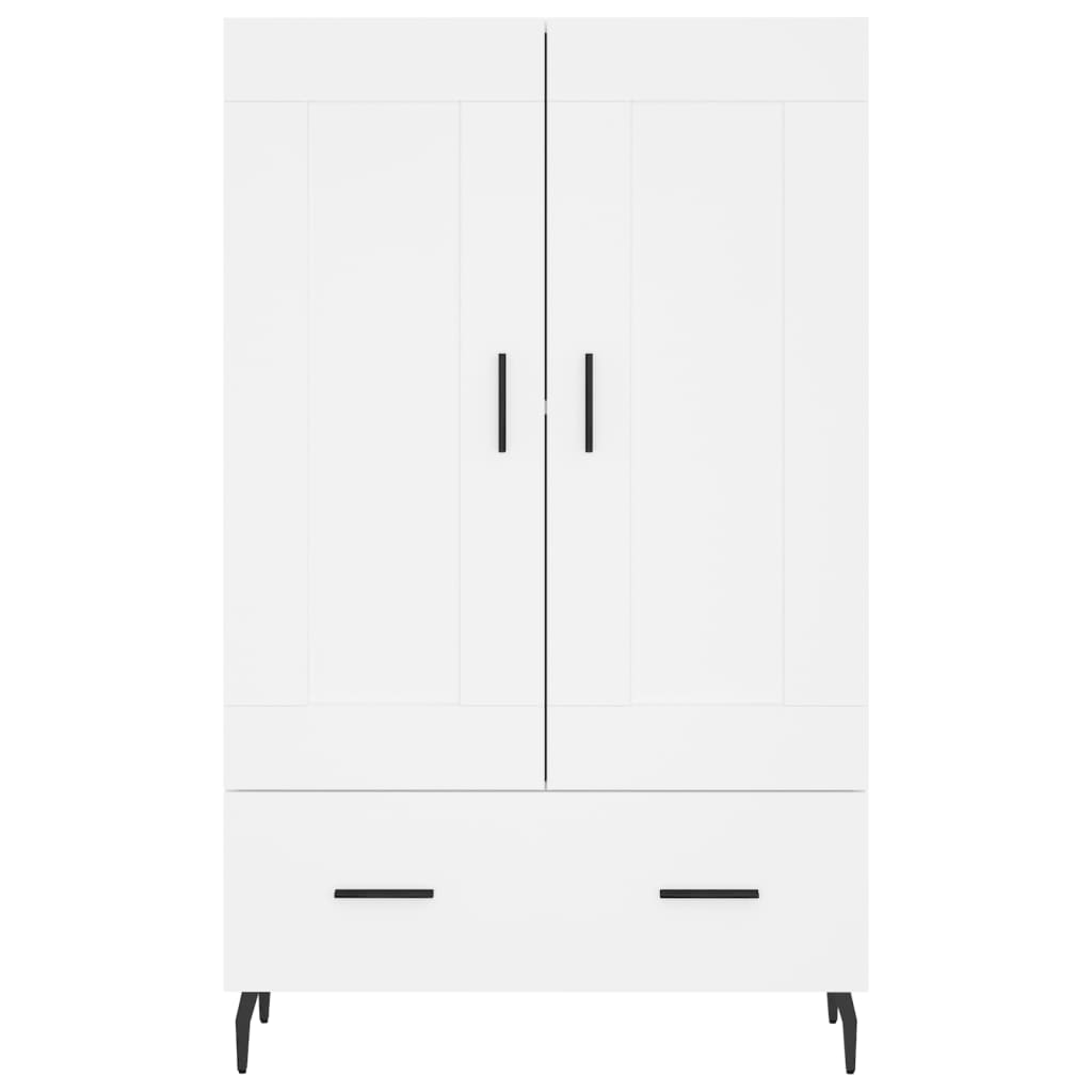 Armoire haute 69,5x31x115 cm en dérivé du bois, couleur chêne