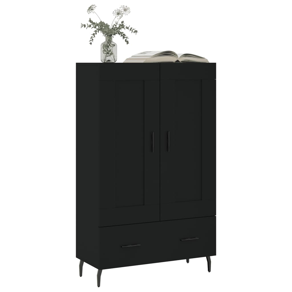 Armoire haute 69,5x31x115 cm en dérivé du bois, couleur chêne