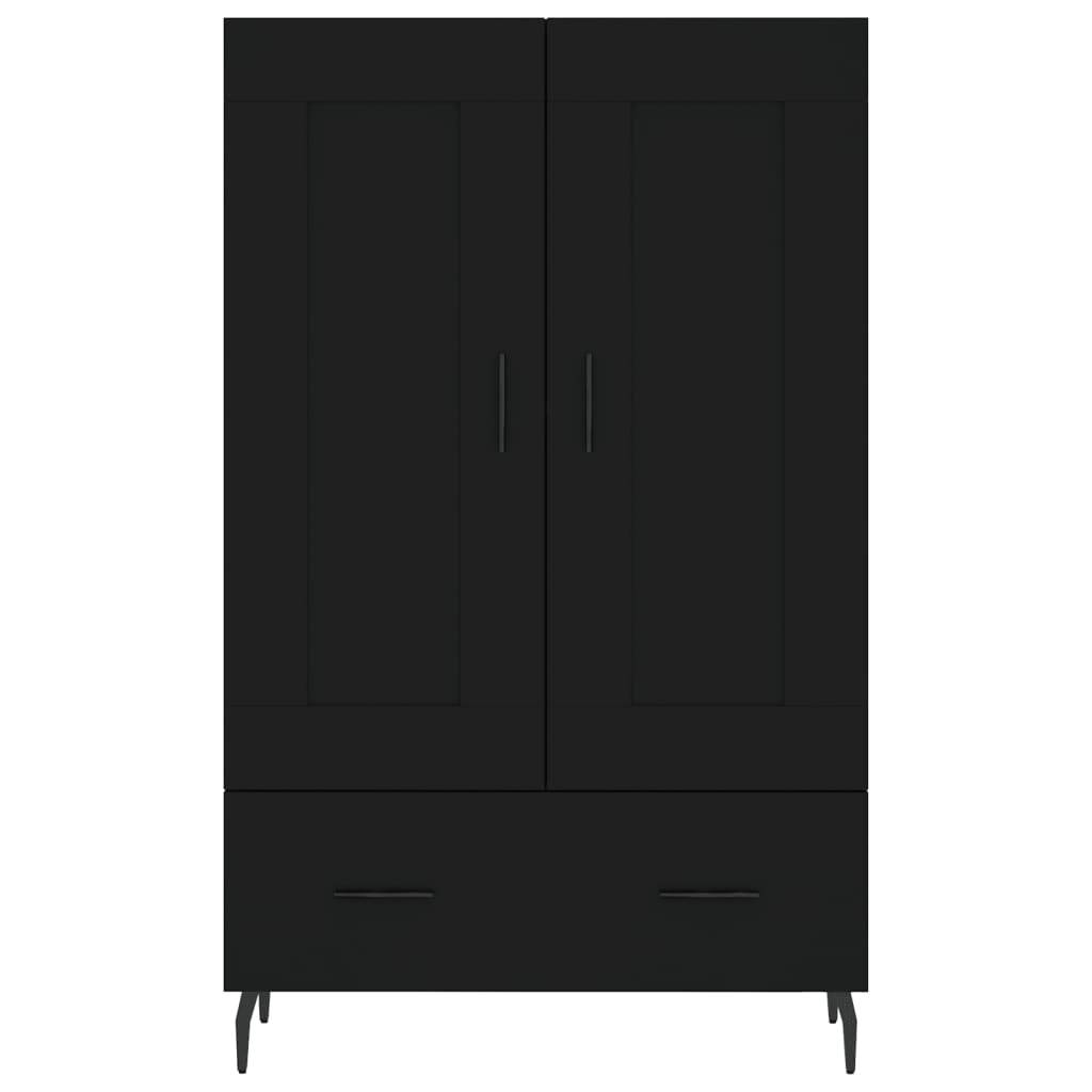 Armoire haute 69,5x31x115 cm en dérivé du bois, couleur chêne