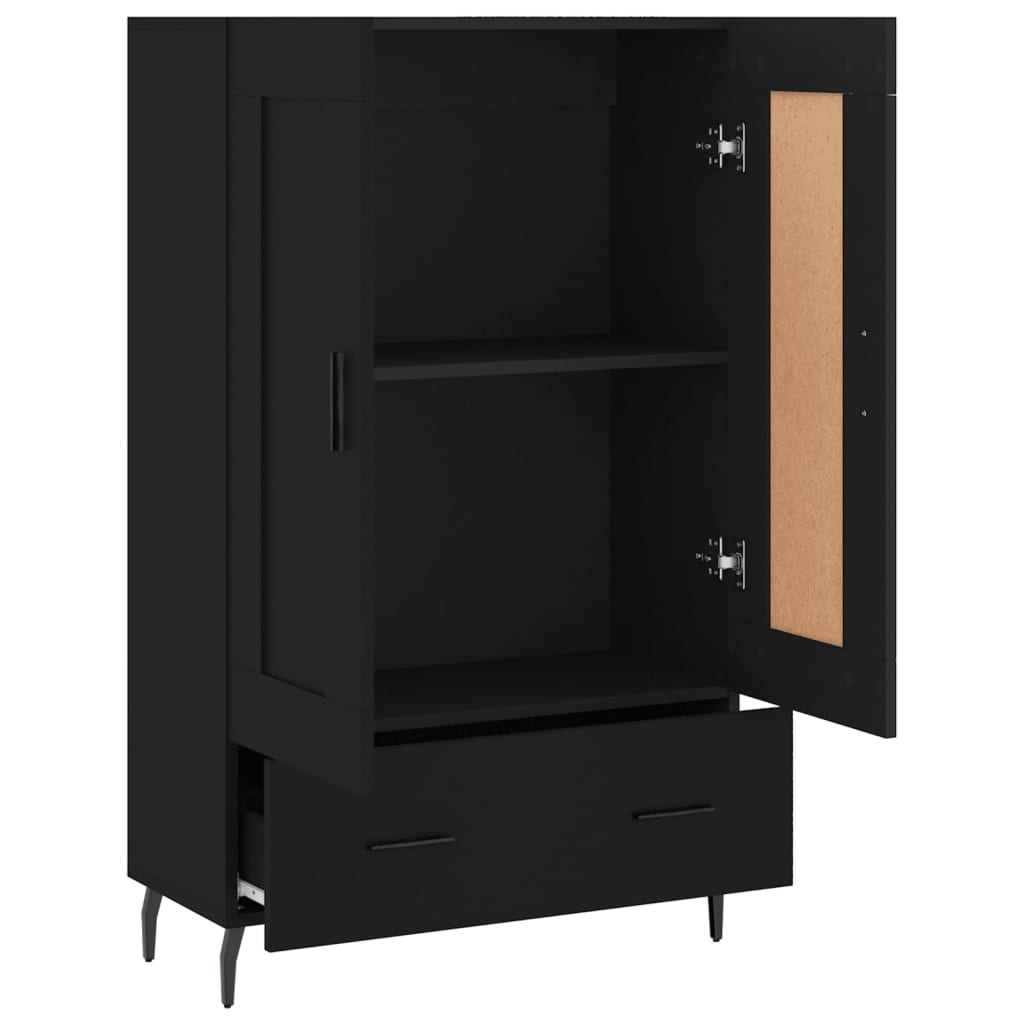 Armoire haute 69,5x31x115 cm en dérivé du bois, couleur chêne