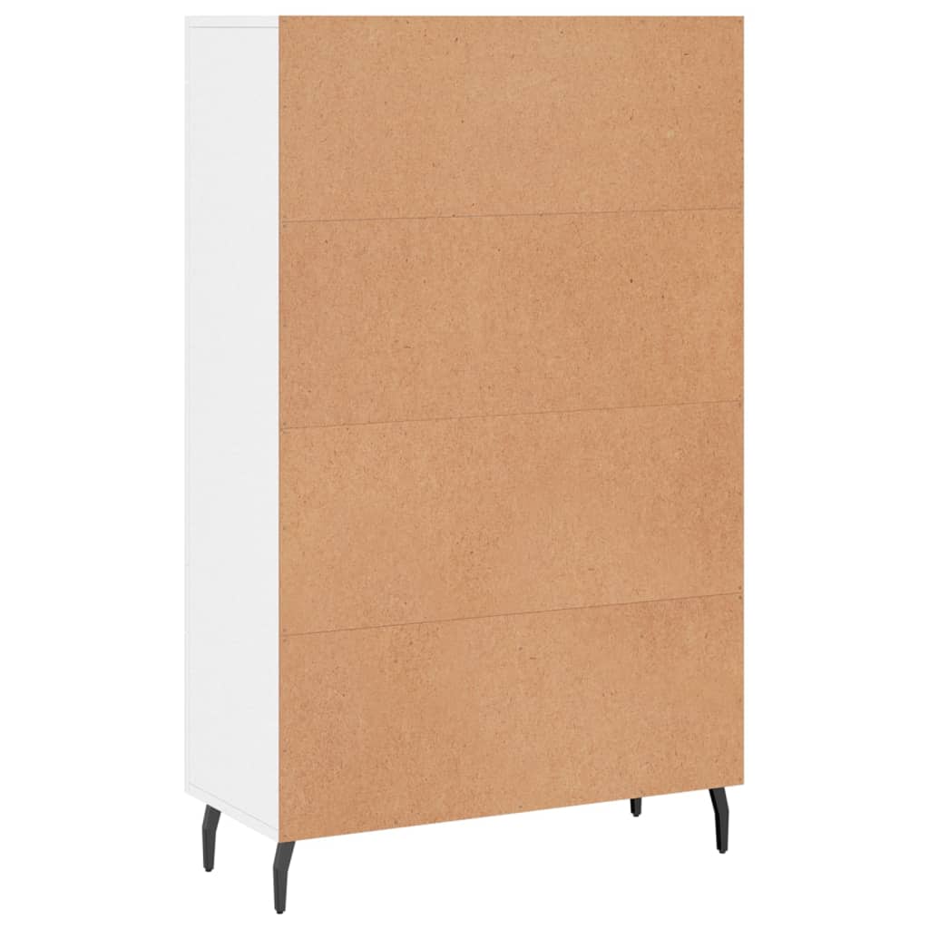 Armoire haute 69,5x31x115 cm en dérivé du bois, couleur chêne