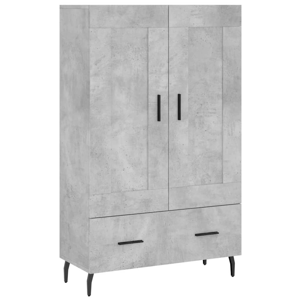 Armoire haute 69,5x31x115 cm en dérivé du bois, couleur chêne