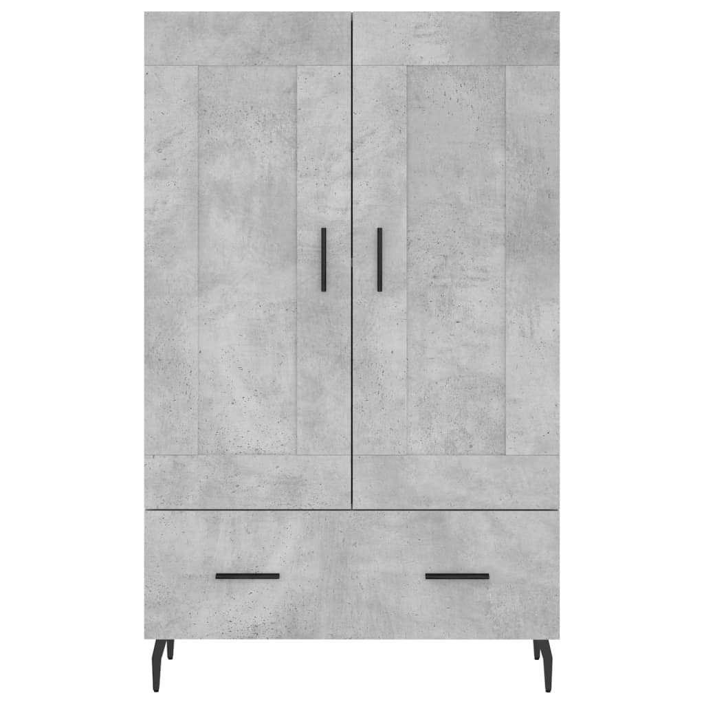 Armoire haute 69,5x31x115 cm en dérivé du bois, couleur chêne