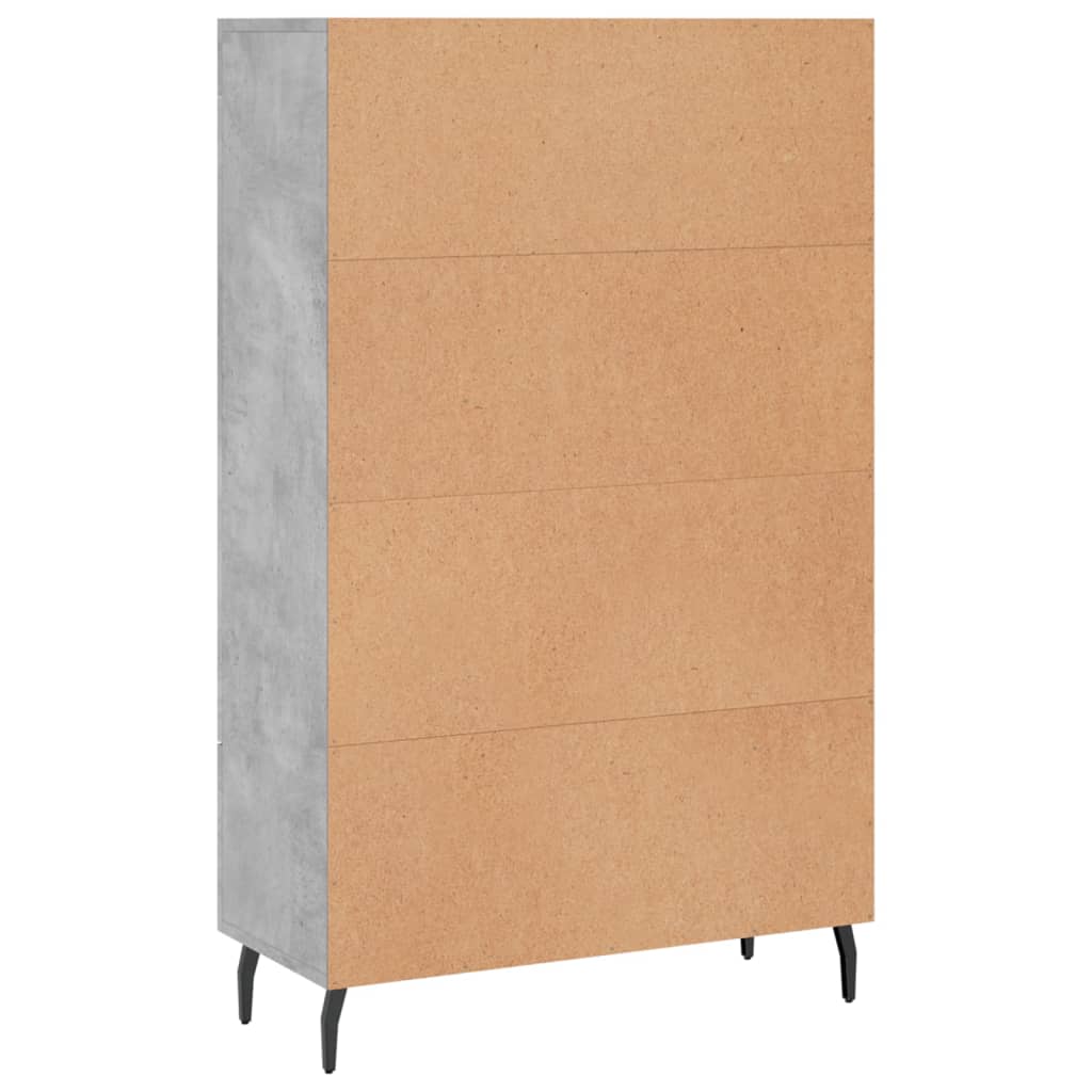 Armoire haute 69,5x31x115 cm en dérivé du bois, couleur chêne