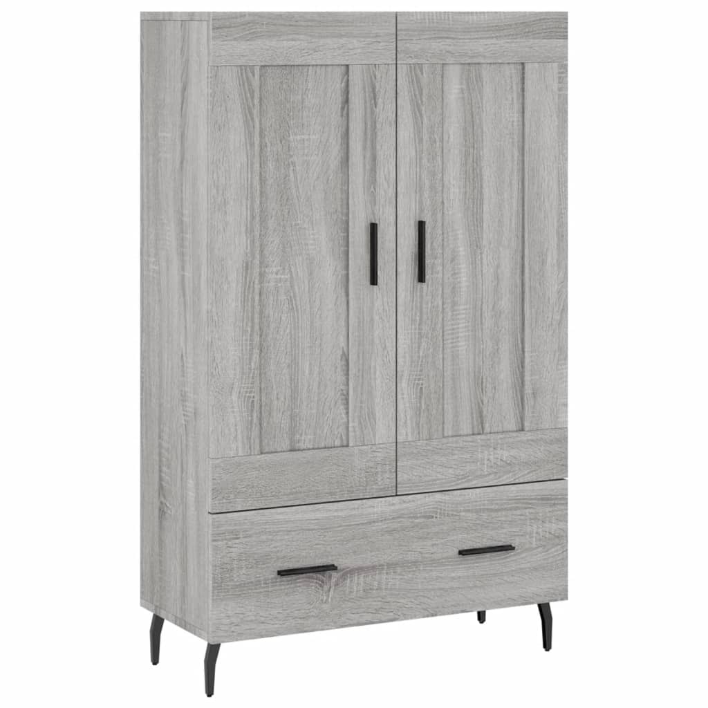 Armoire haute 69,5x31x115 cm en dérivé du bois, couleur chêne