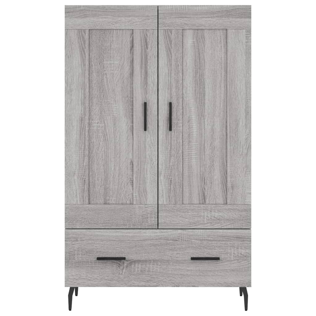 Armoire haute 69,5x31x115 cm en dérivé du bois, couleur chêne