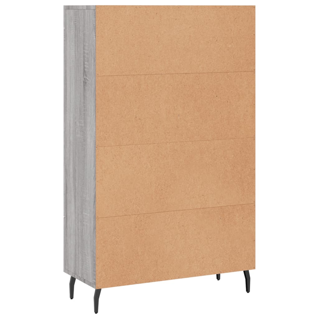 Armoire haute 69,5x31x115 cm en dérivé du bois, couleur chêne