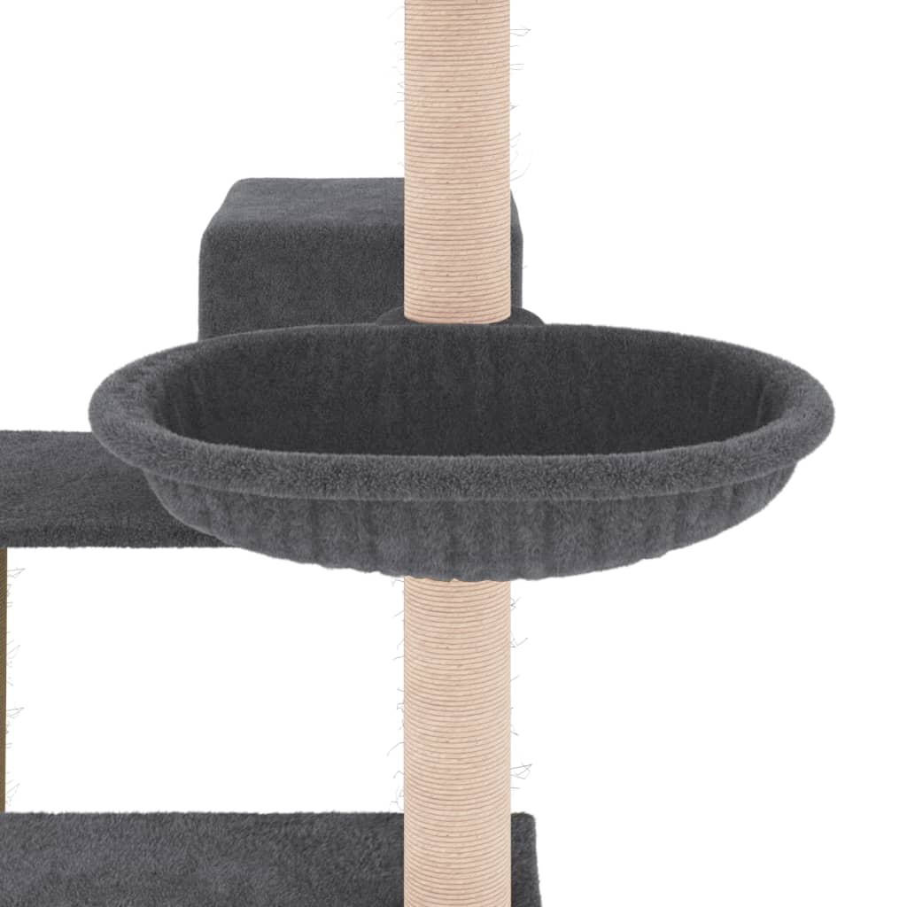 Meuble pour chat avec griffoirs en sisal 82,5 cm couleur crème