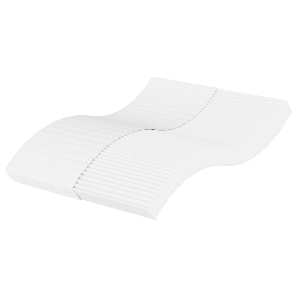 Matelas mousse dureté H2 H3 200x200 cm blanc