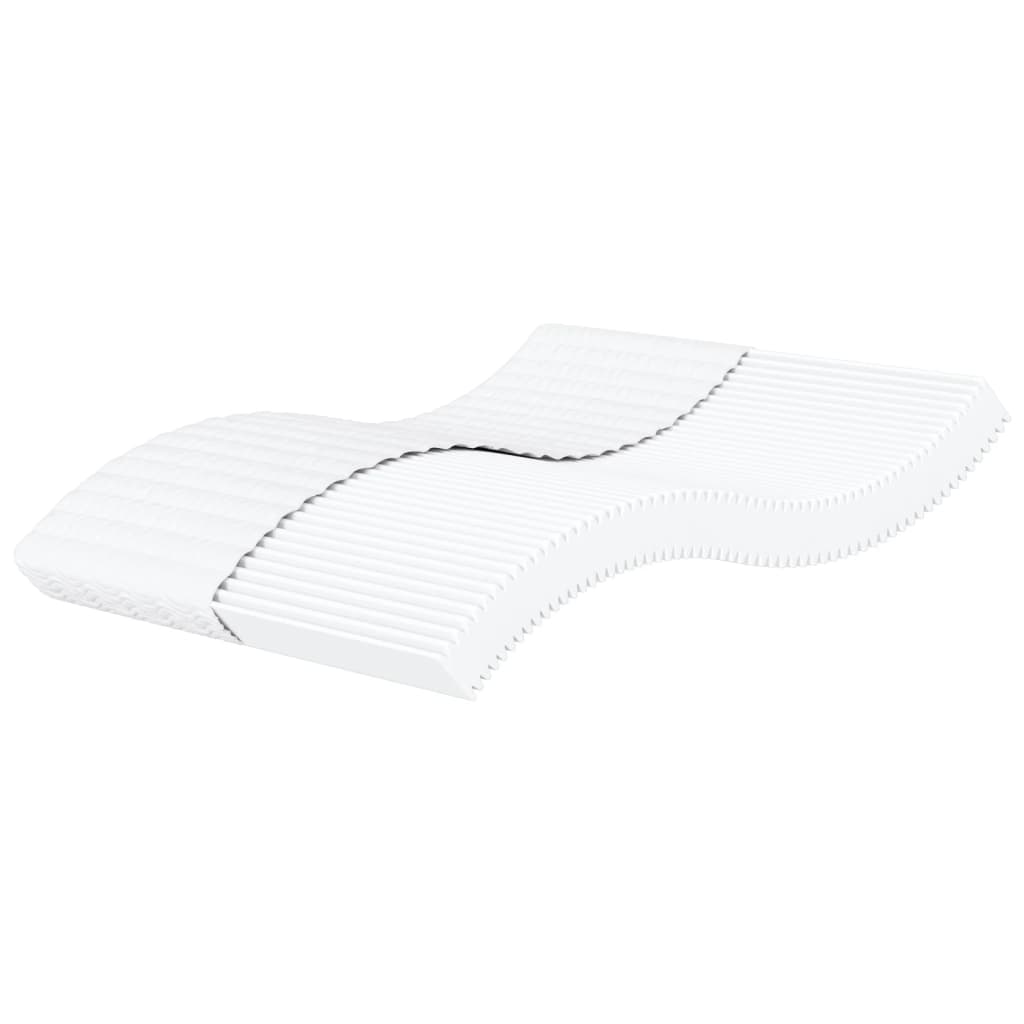 Matelas mousse dureté H2 H3 200x200 cm blanc