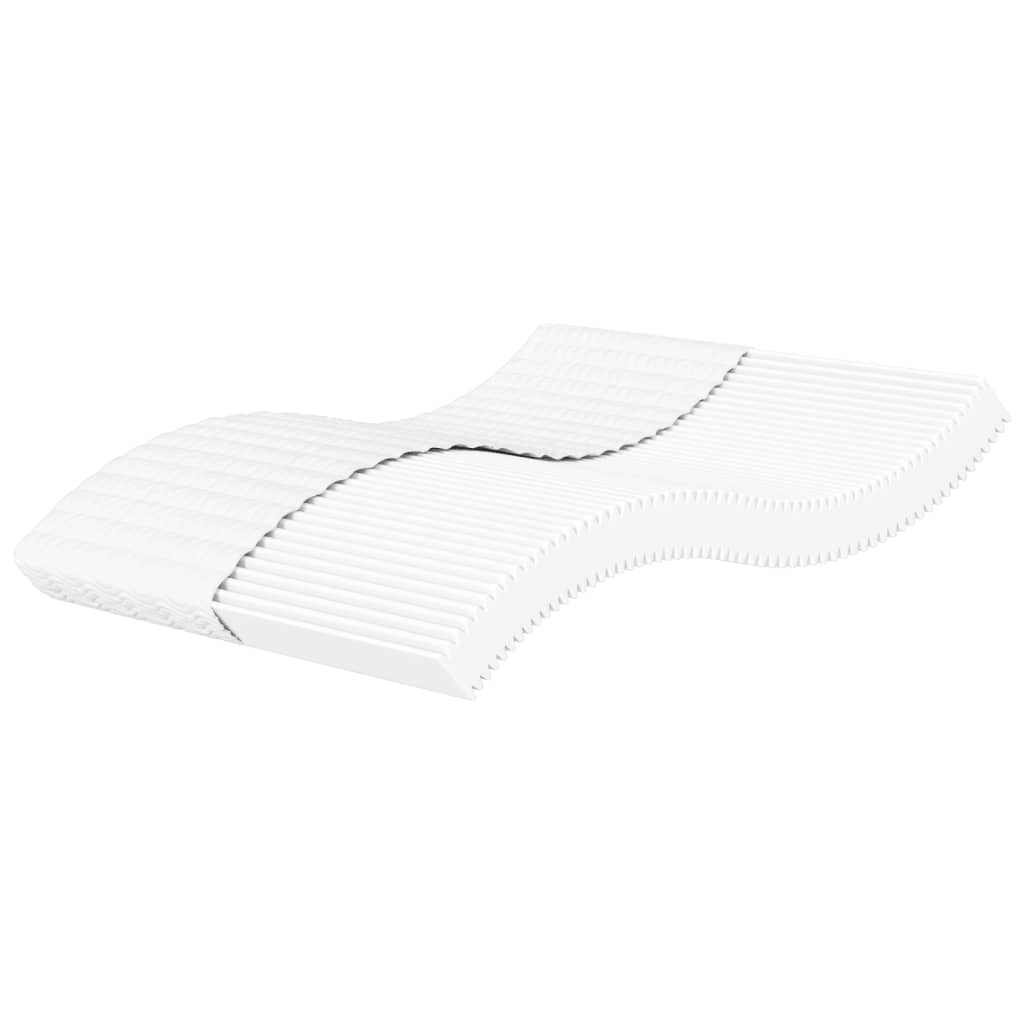 Matelas mousse dureté H2 H3 200x200 cm blanc