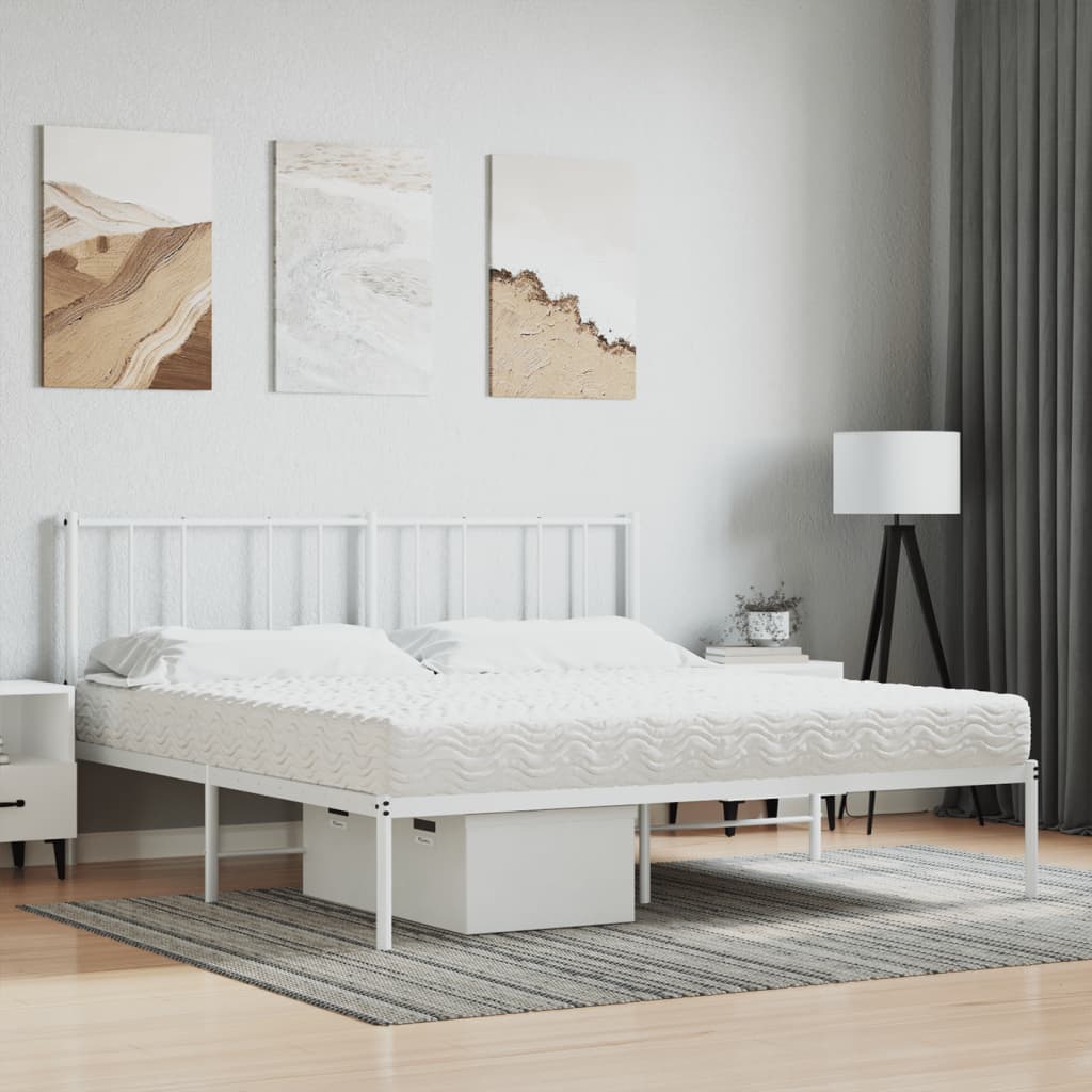 Matelas mousse dureté H2 H3 200x200 cm blanc