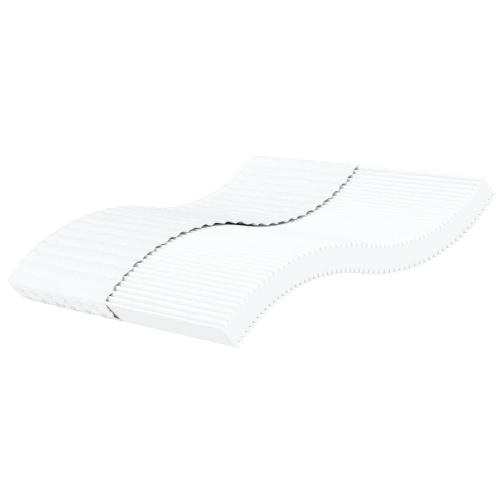 Matelas mousse dureté H2 H3 200x200 cm blanc