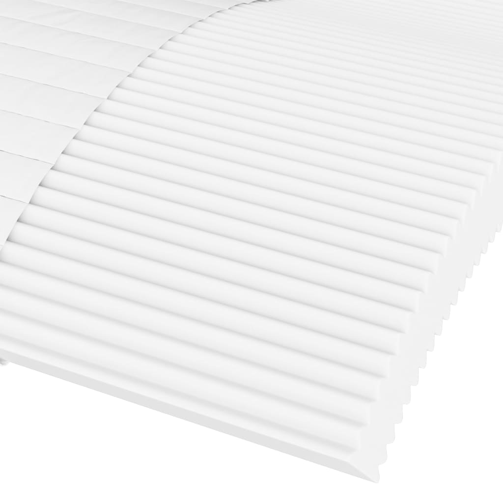 Matelas mousse dureté H2 H3 200x200 cm blanc