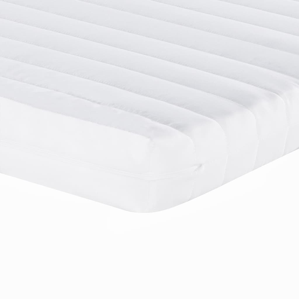 Matelas mousse 7 zones dureté 20 ILD 160x200 cm blanc