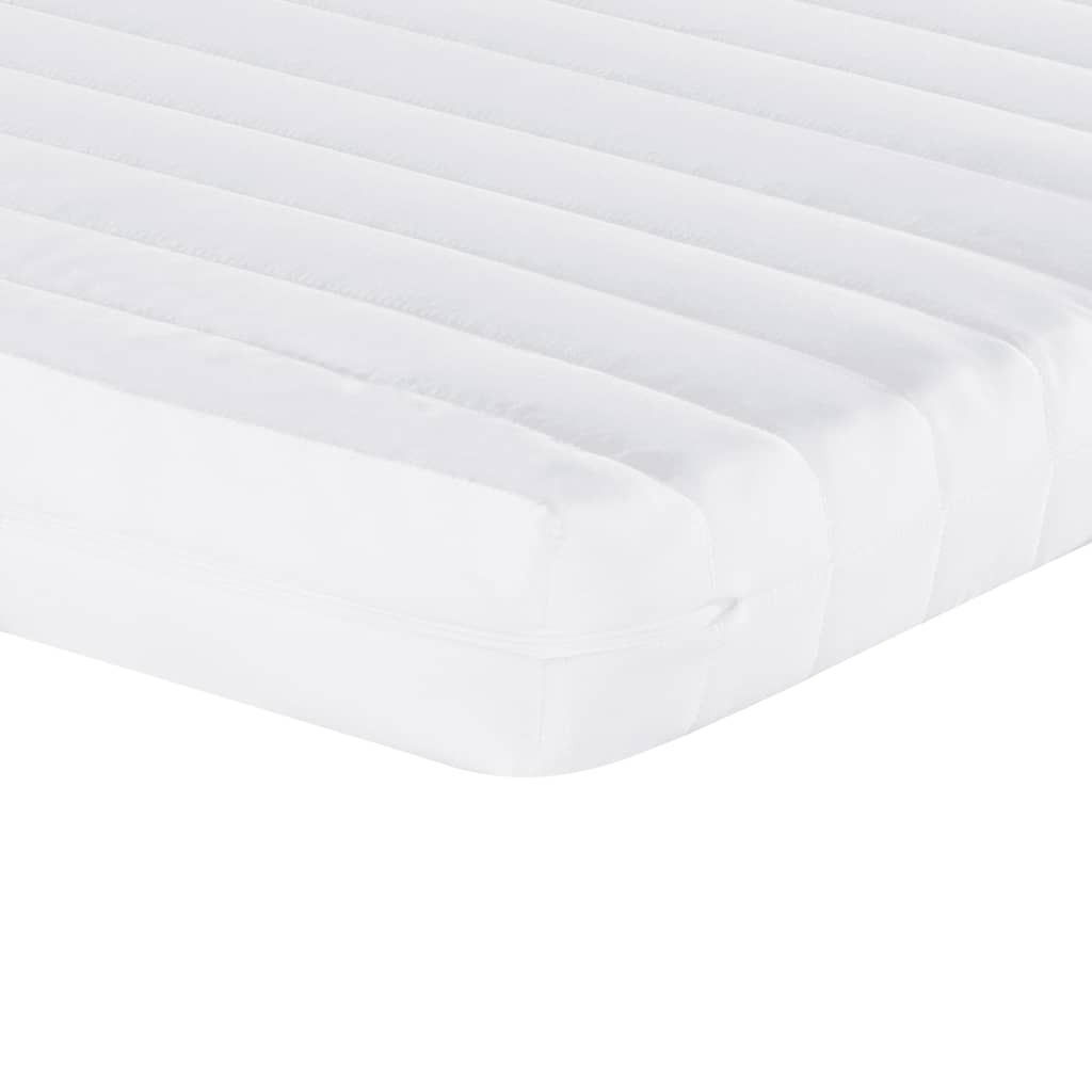 Matelas mousse 7 zones dureté 20 ILD 160x200 cm blanc