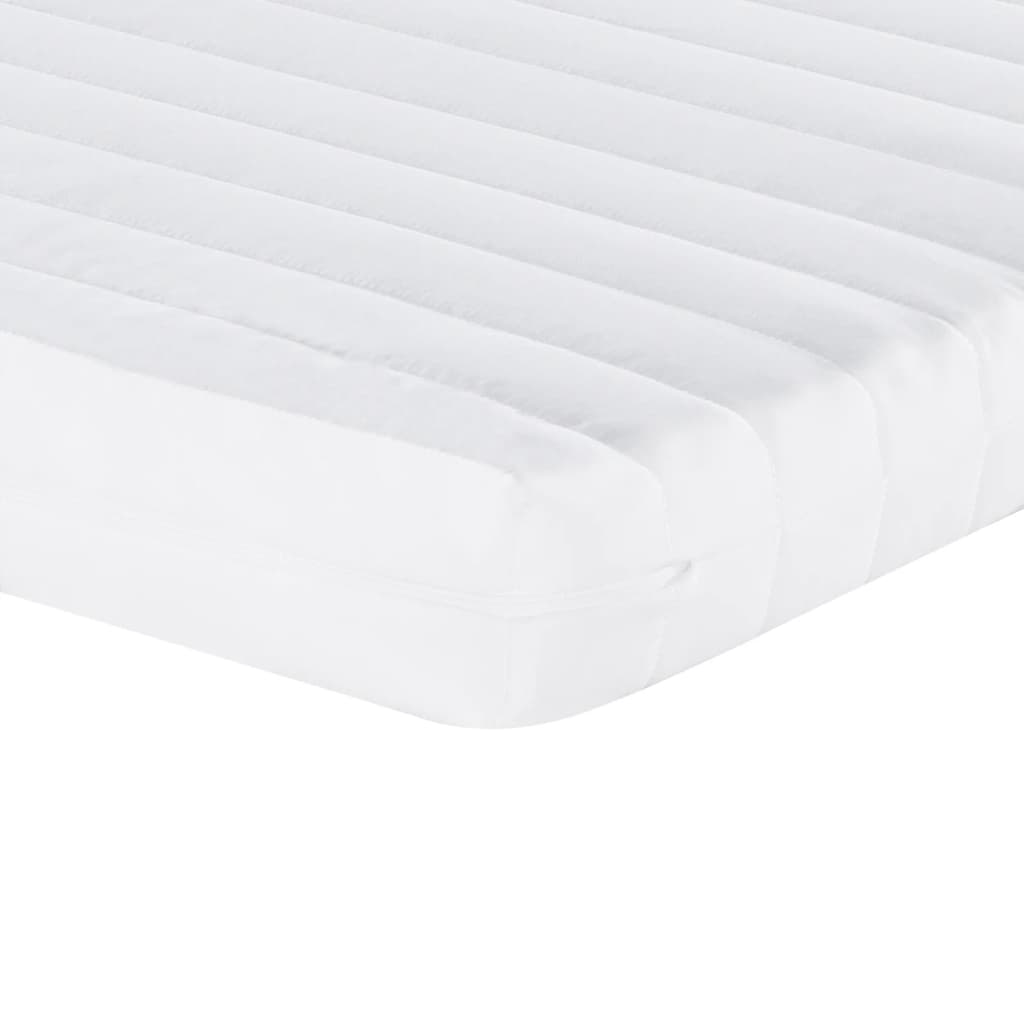 Matelas mousse 7 zones dureté 20 ILD 160x200 cm blanc