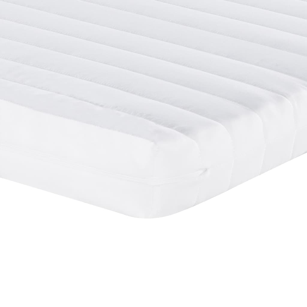 Matelas mousse 7 zones dureté 20 ILD 160x200 cm blanc