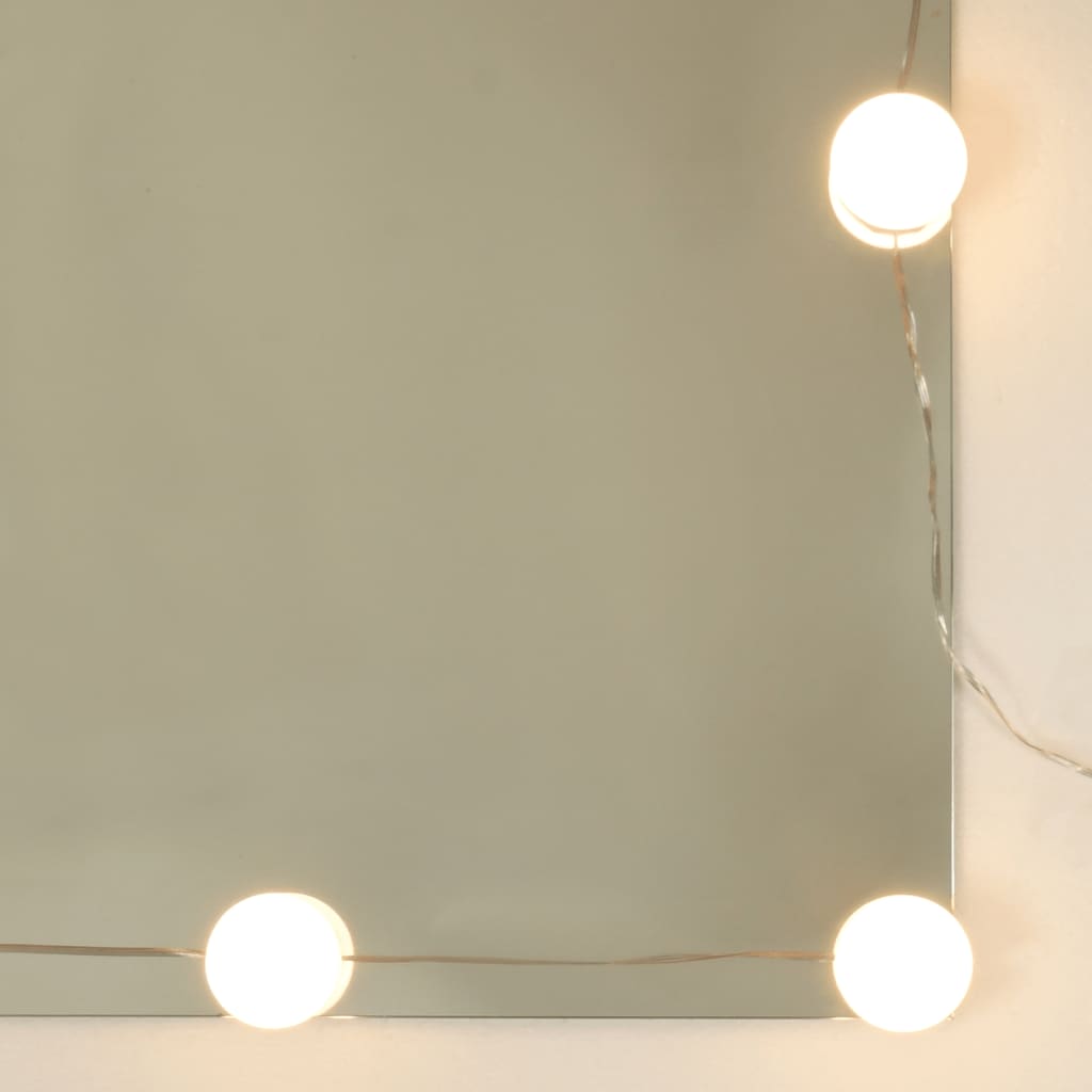 Armoire à miroir avec éclairage LED 91x15x76,5 cm