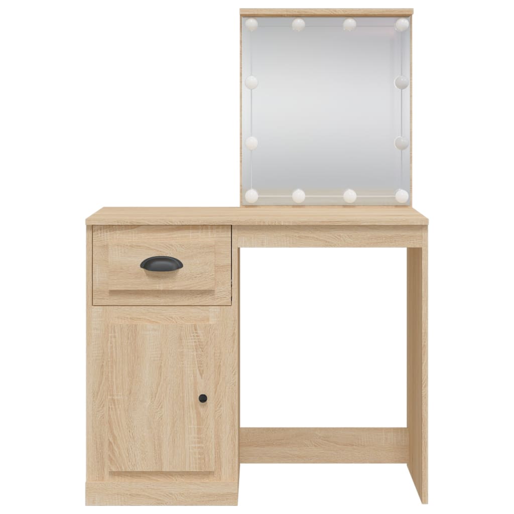 Kaptafel met LED-verlichting 90x42x132,5 cm