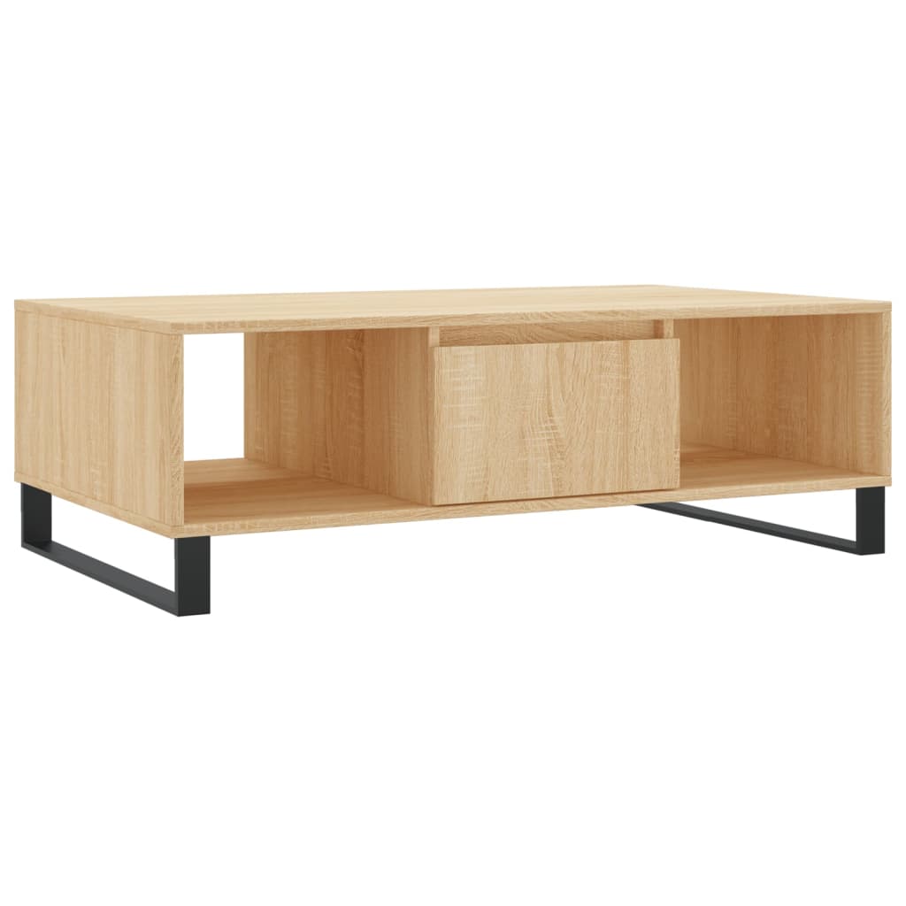 Salontafel 104x60x35 cm bewerkt hout