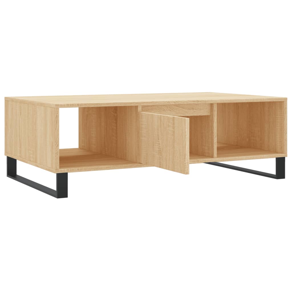 Salontafel 104x60x35 cm bewerkt hout