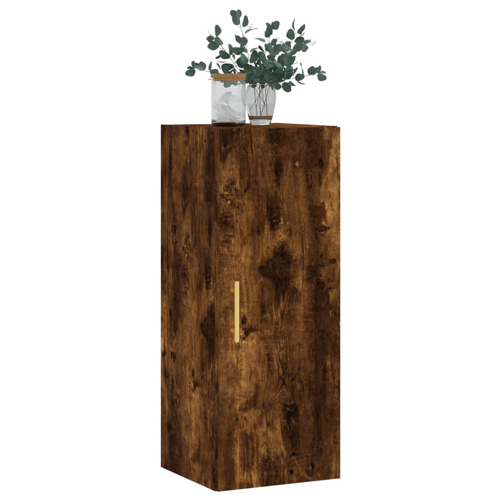 Armoire suspendue 34,5x34x90 cm coloris chêne marron