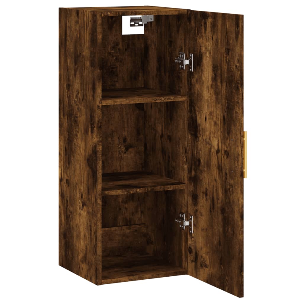 Armoire suspendue 34,5x34x90 cm coloris chêne marron