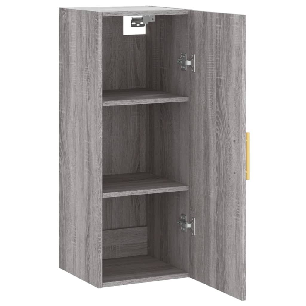 Armoire suspendue 34,5x34x90 cm coloris chêne marron