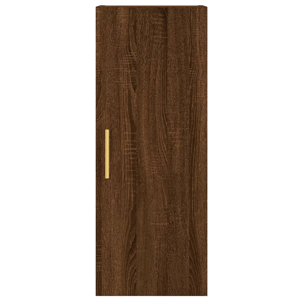 Armoire suspendue 34,5x34x90 cm coloris chêne marron