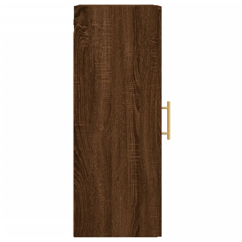 Armoire suspendue 34,5x34x90 cm coloris chêne marron