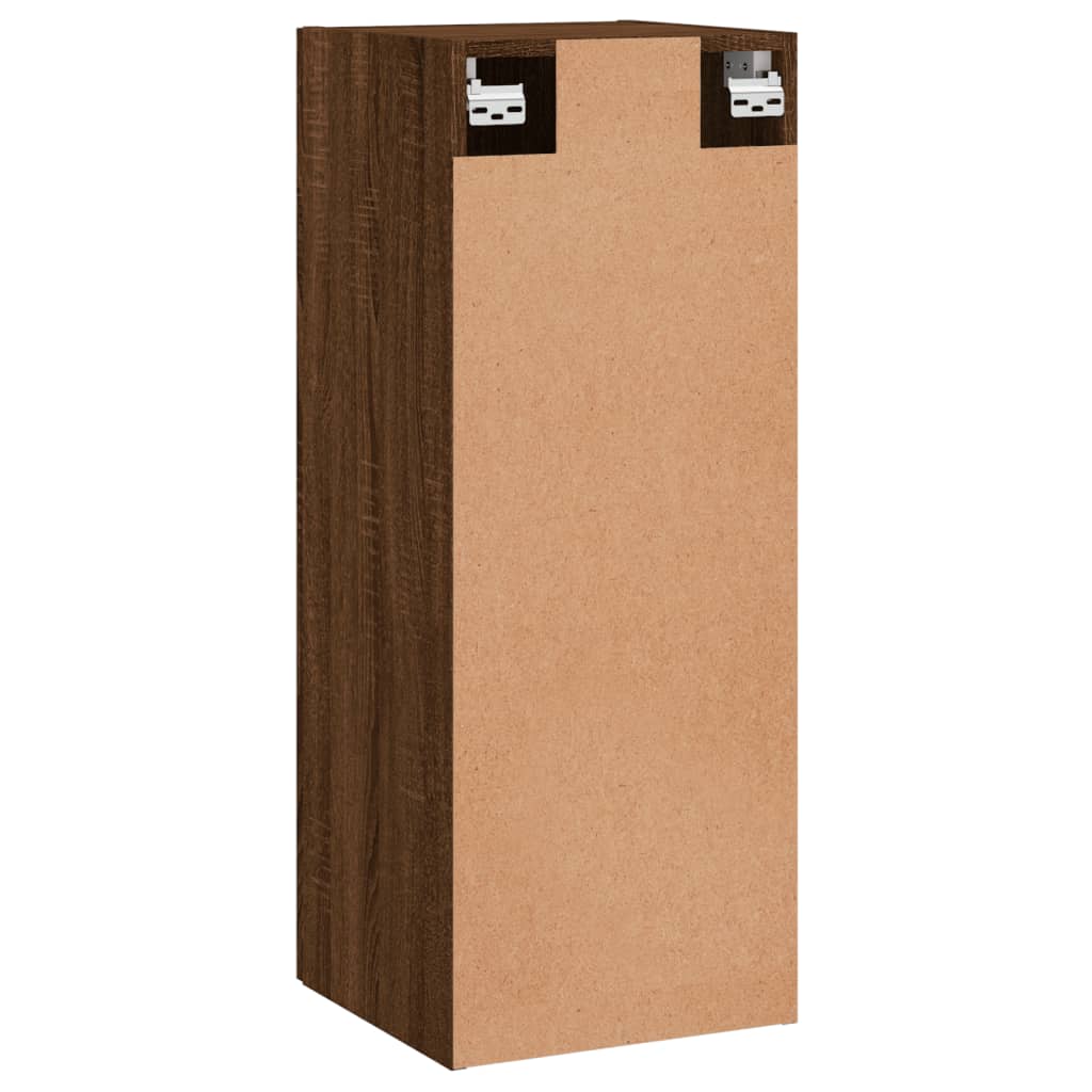 Armoire suspendue 34,5x34x90 cm coloris chêne marron