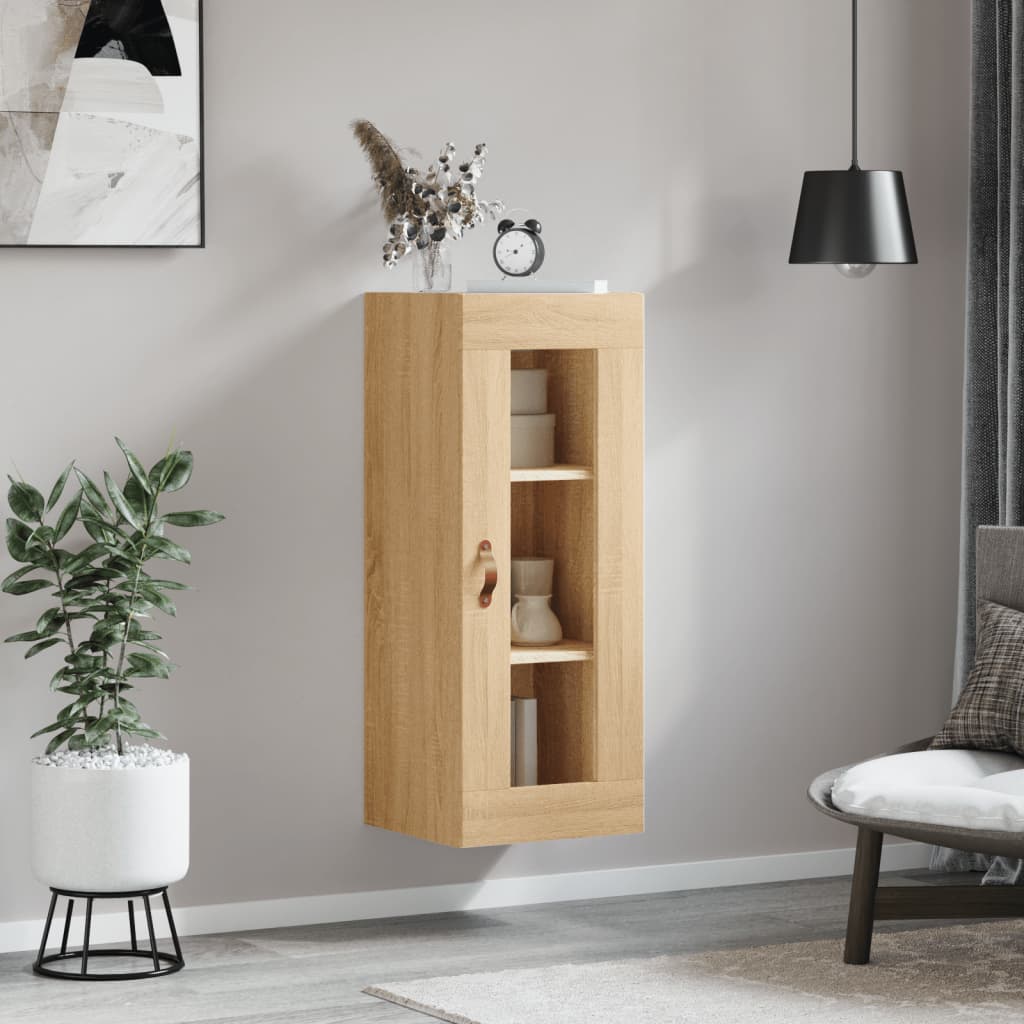 Armoire suspendue 34,5x34x90 cm couleur chêne