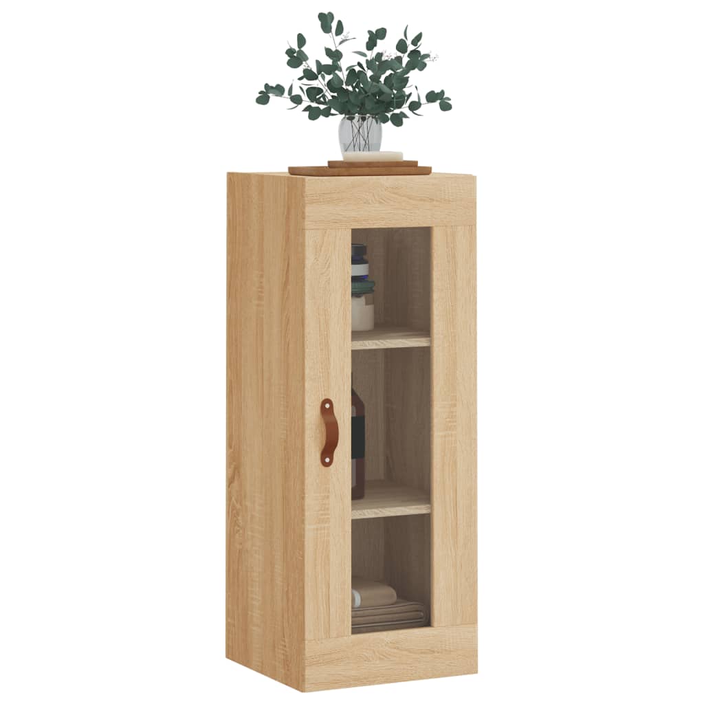 Armoire suspendue 34,5x34x90 cm couleur chêne