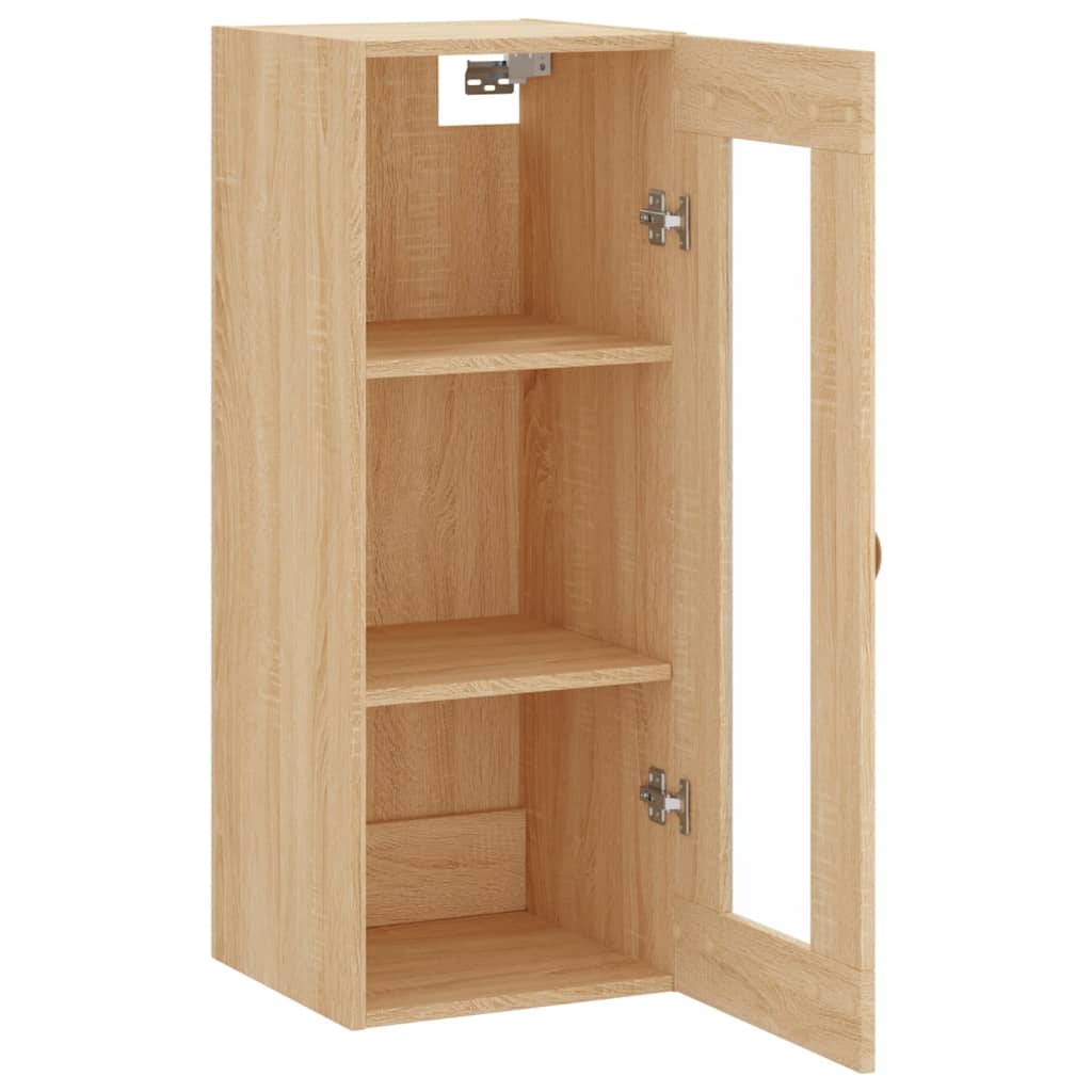 Armoire suspendue 34,5x34x90 cm couleur chêne