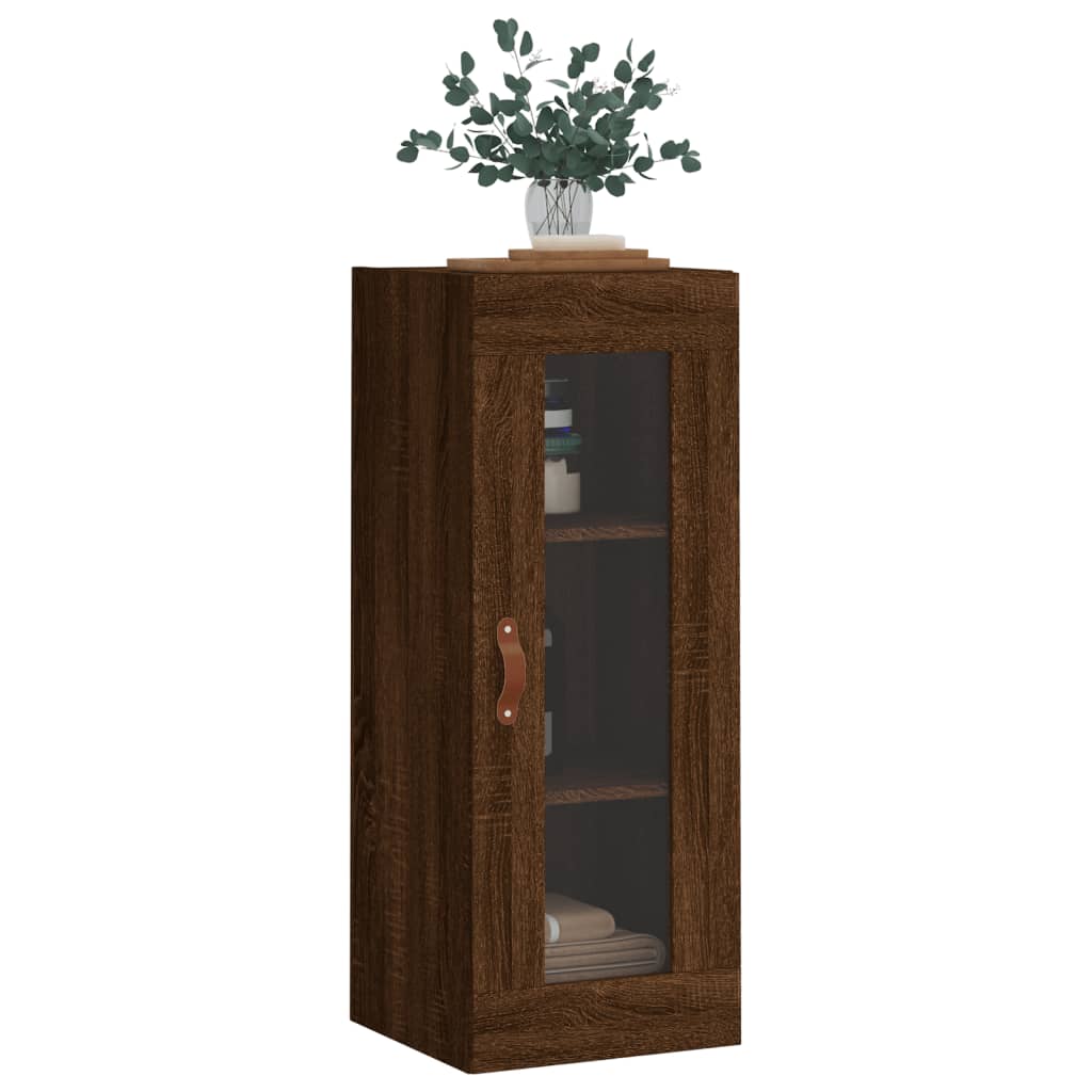 Armoire suspendue 34,5x34x90 cm couleur chêne