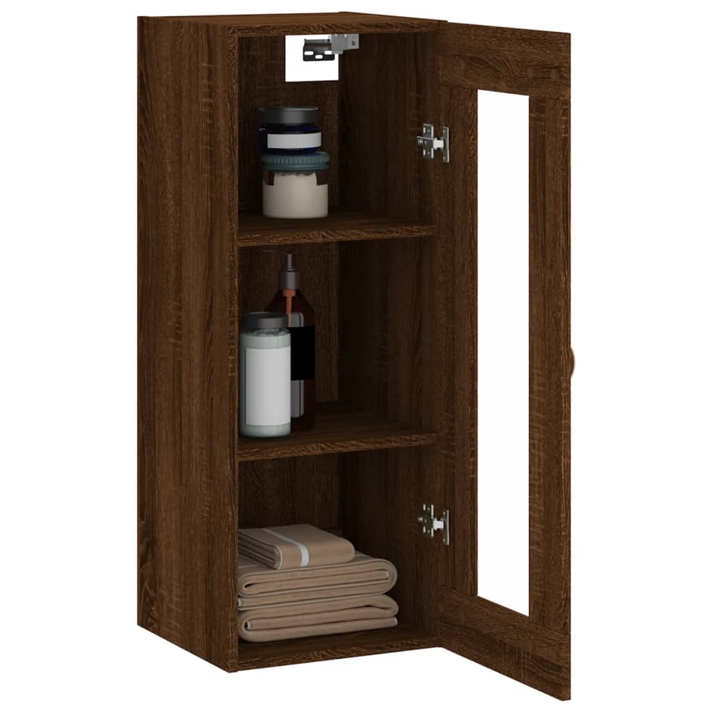 Armoire suspendue 34,5x34x90 cm couleur chêne