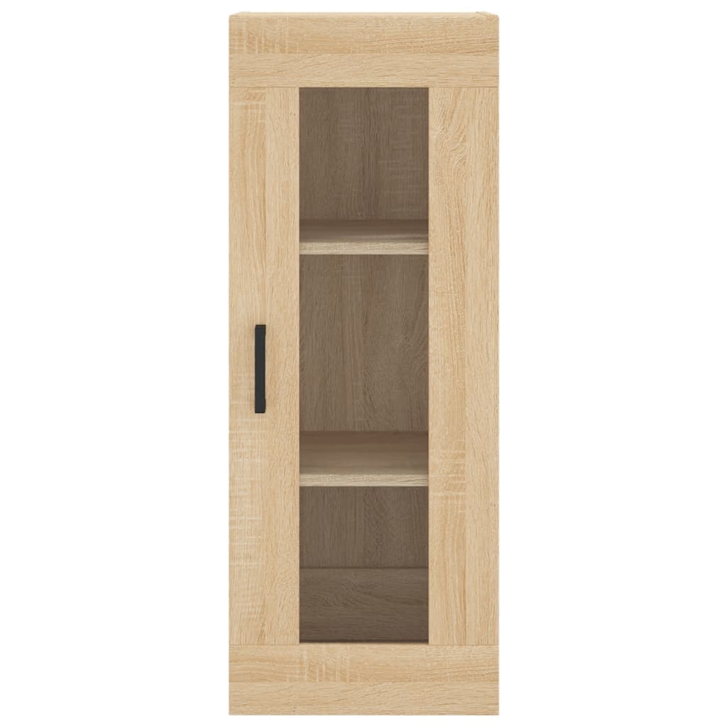 Armoire suspendue 34,5x34x90 cm coloris chêne marron