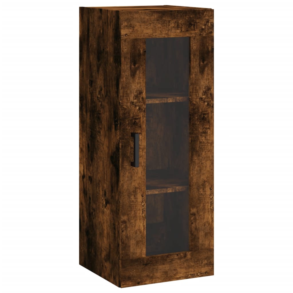 Armoire suspendue 34,5x34x90 cm coloris chêne marron