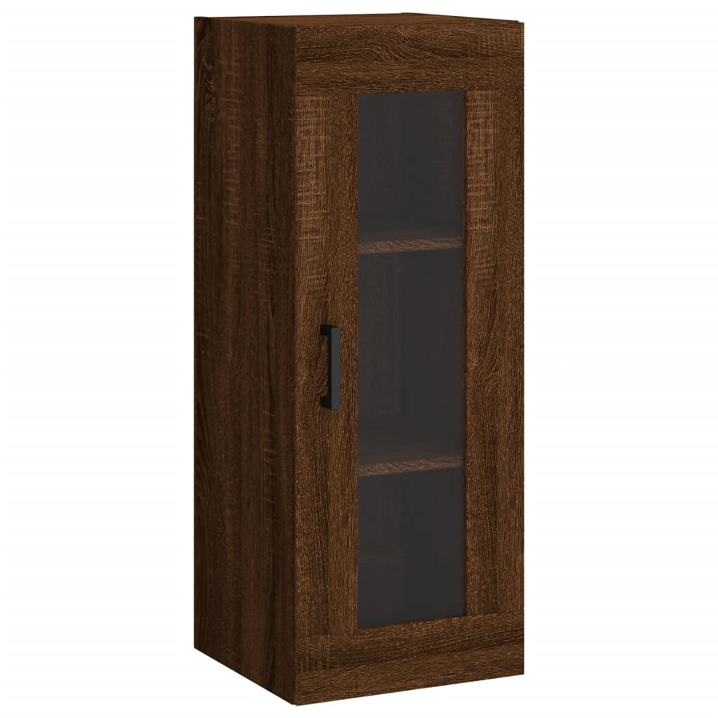 Armoire suspendue 34,5x34x90 cm coloris chêne marron